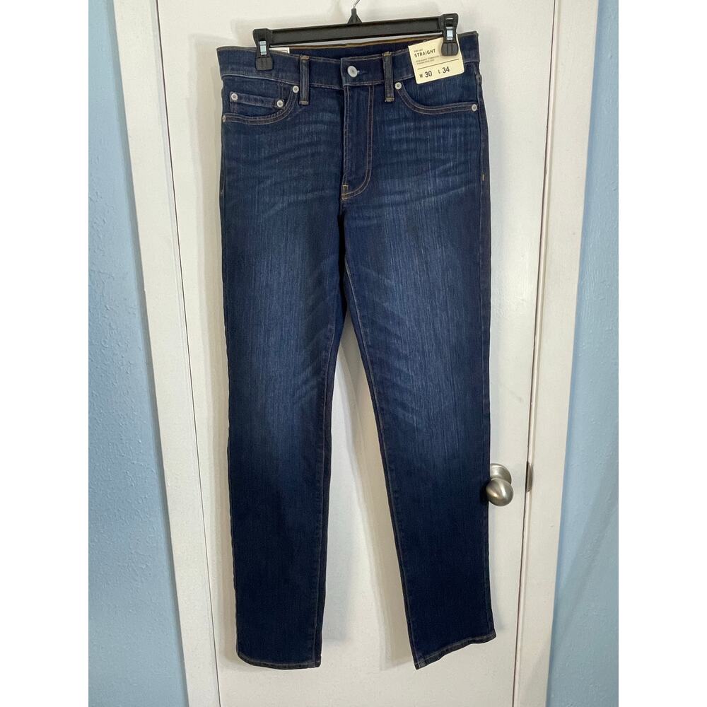 Abercrombie & Fitch Men's Straight Jeans - Dark Blue